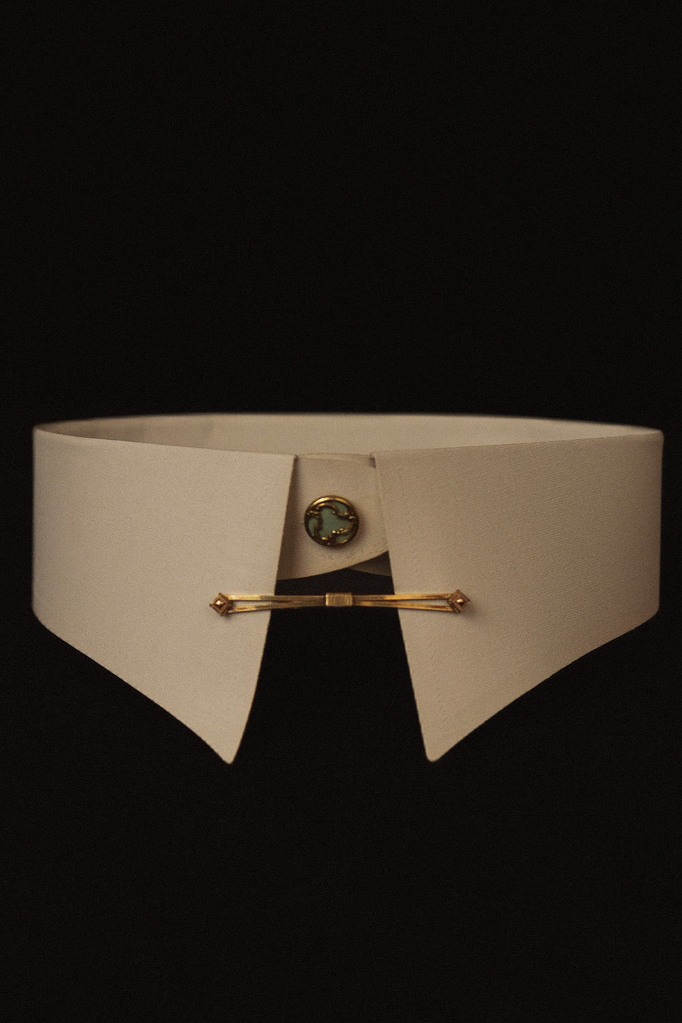 Original 1920's Pyramid Tip Collar Bar By Reisler