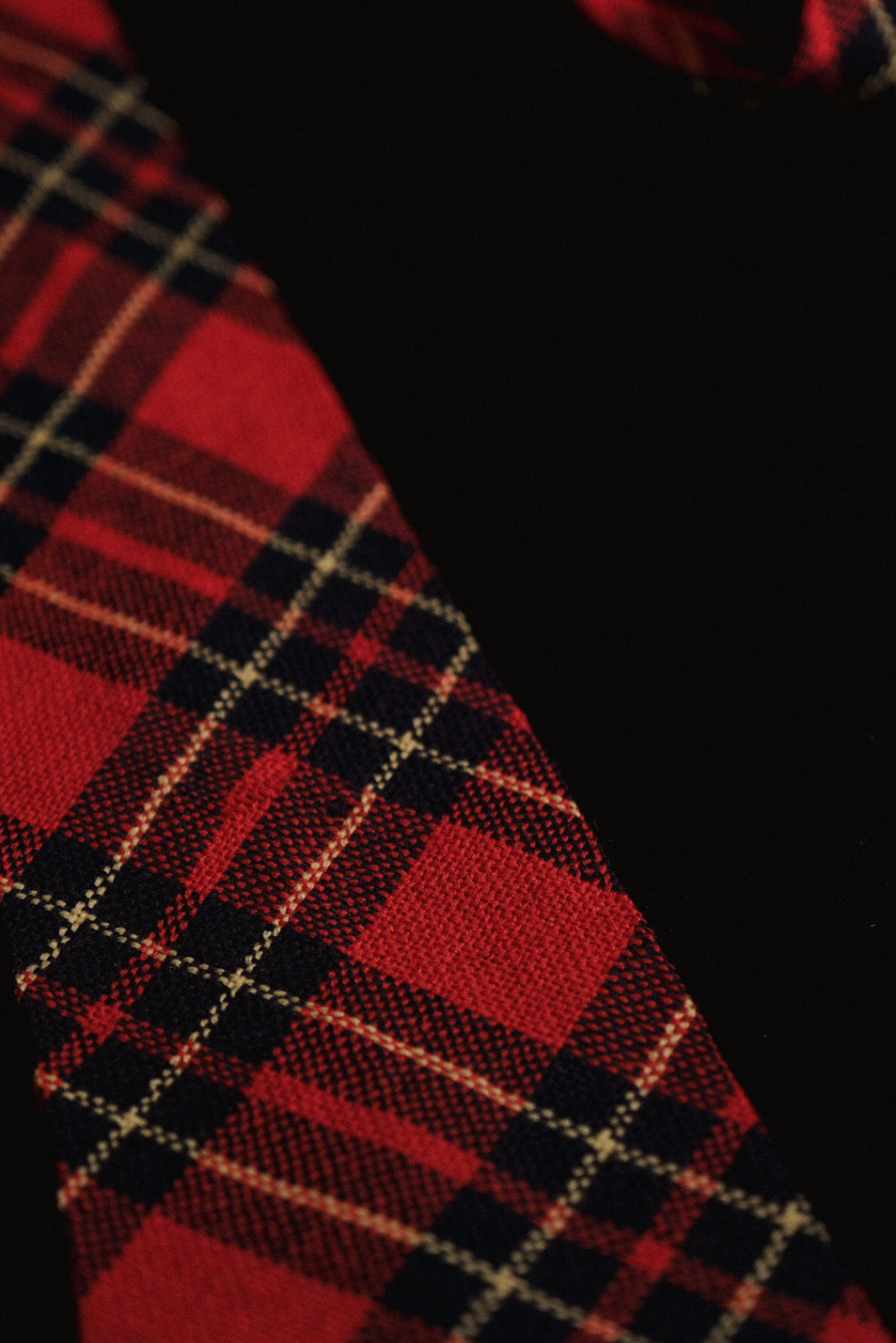 Red Tartan Native American Tie By Los Wigwam Weavers