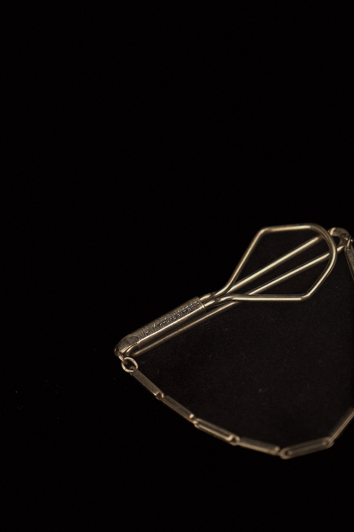 Original 1920's Tie Grip With Bar Display Chain