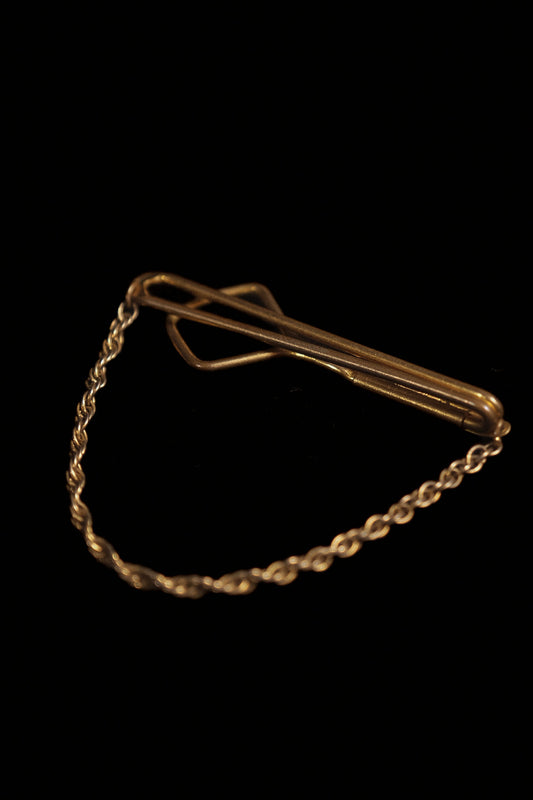 1930s Tie Bar Featuring a Twist Chain By Swank No. 1865995