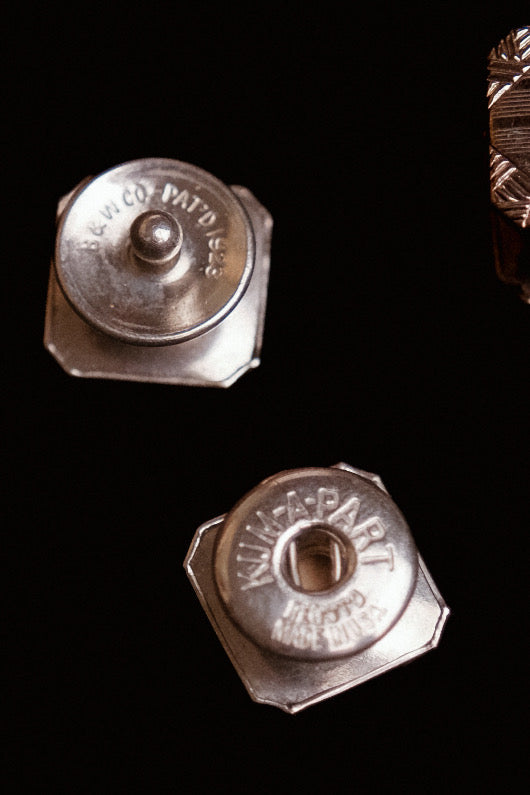 Antique Snap Cufflinks Kum-A-Part PAT. SEPT. 23