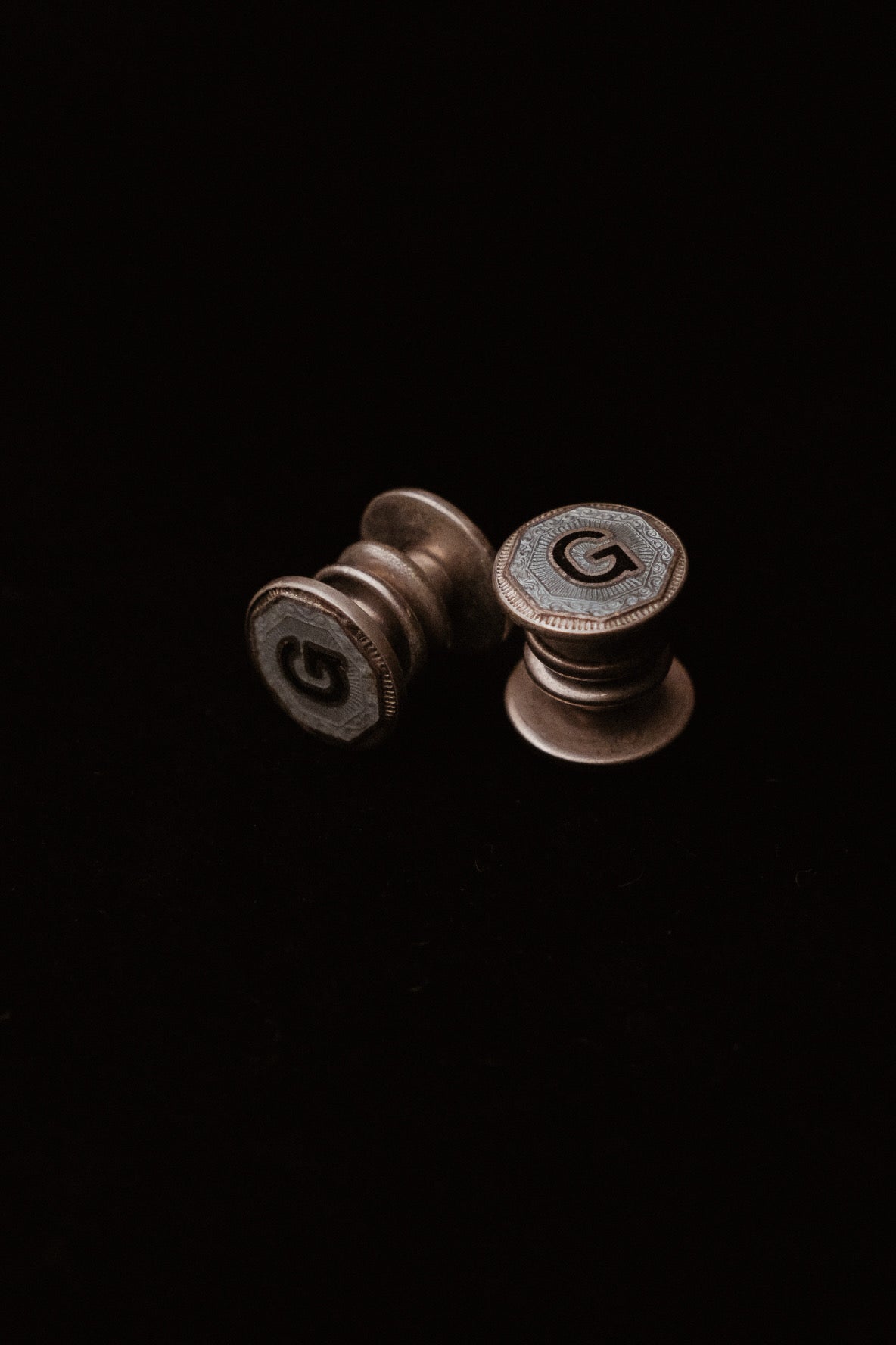1920s Monogram “G” Snap Cufflinks By Champion Brand