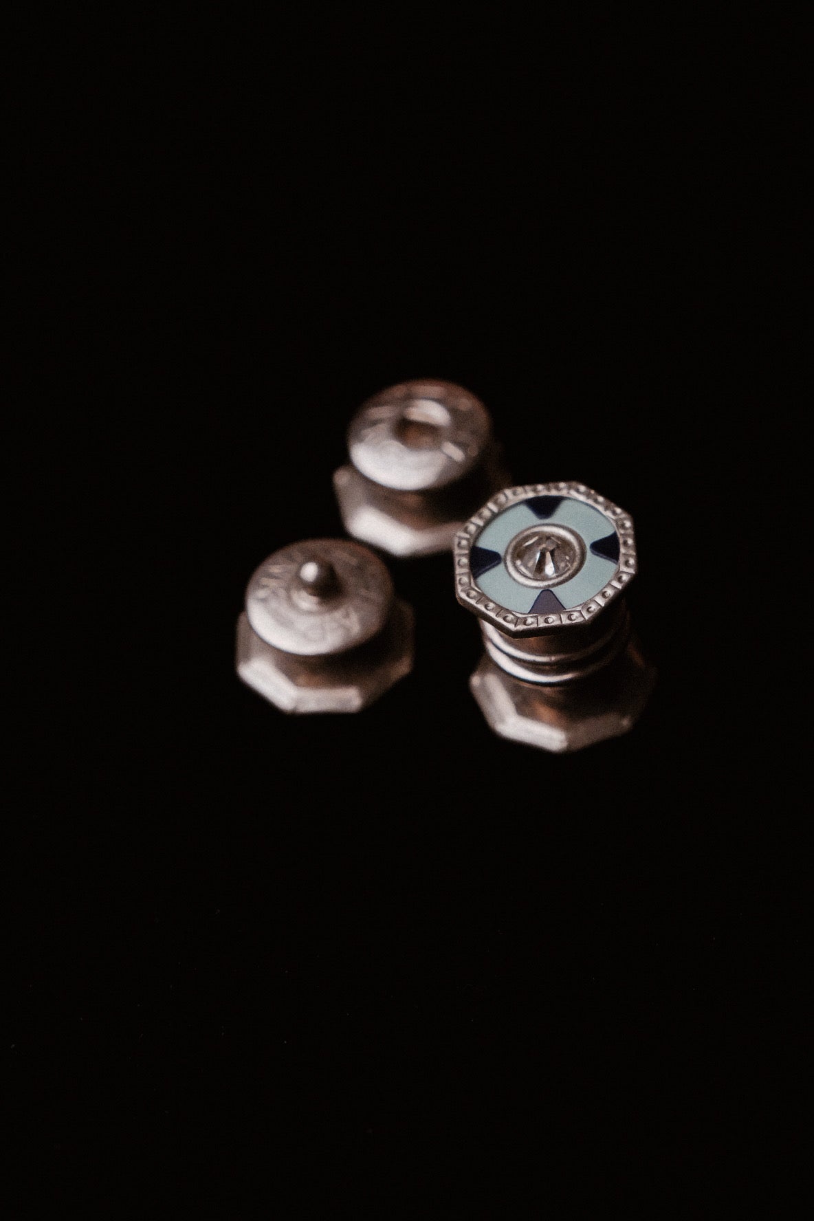 1920s Snap Cufflinks On Original Card