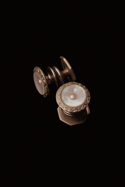 1920s Double Faced Mismatched Snap Cufflinks
