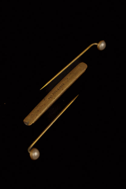 Edwardian Collar Pin PAT NOV.6.1906