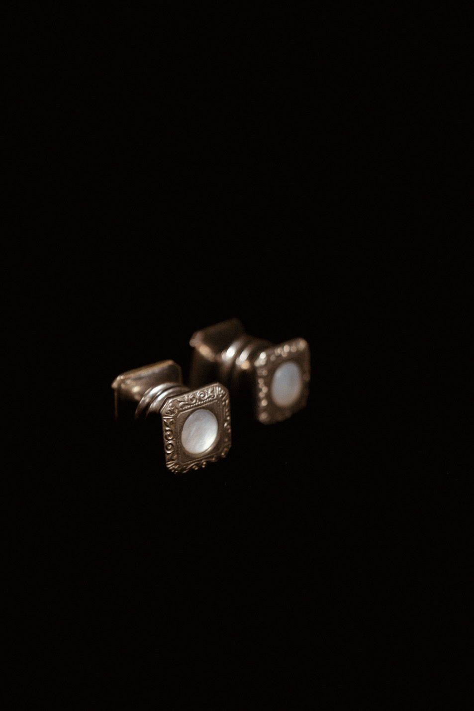 Ornate Snap Cufflinks In Original Box