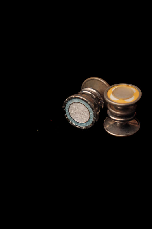 1920s Double Faced Mismatched Snap Cufflinks