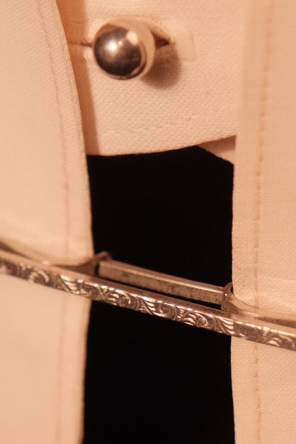 Rare 1920s Decorative Collar Bar With Pin Slide Grip