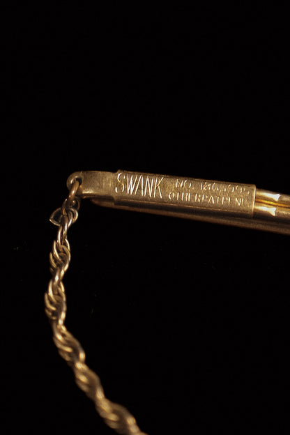1930s Tie Bar Featuring a Twist Chain By Swank No. 1865995