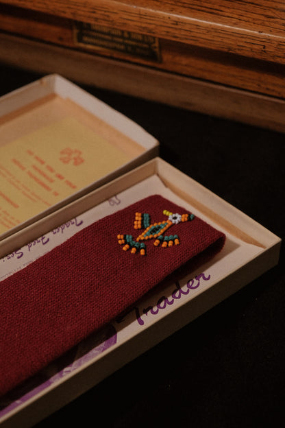 Rare Original 1930's Thunderbird Native American Tie In Red (Boxed)