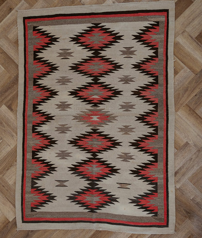 Genuine 1920-1930 Navajo Kilim Rug (Large) 179x123cm Native American