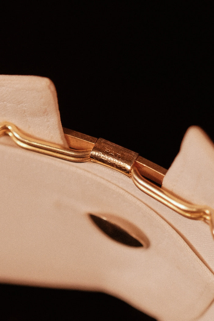 PAT. NO 1840885 Authentic 1920s Decorative Collar Bar With Slide Grip