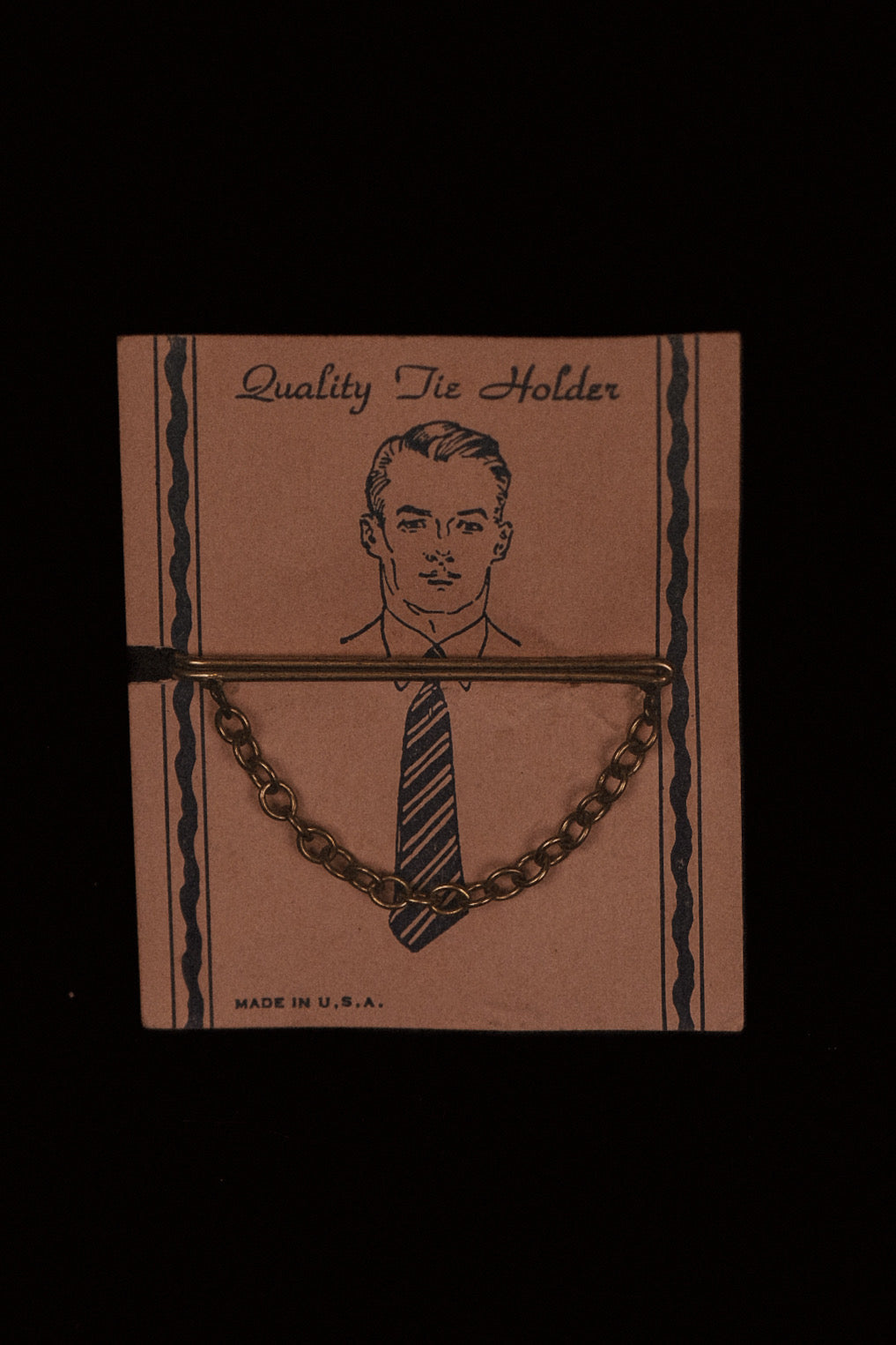 Original 1920's Tie Slide Display Card