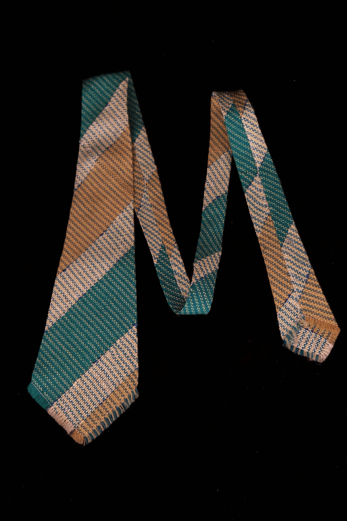 Red Micro-check Native American Tie By Webb Young