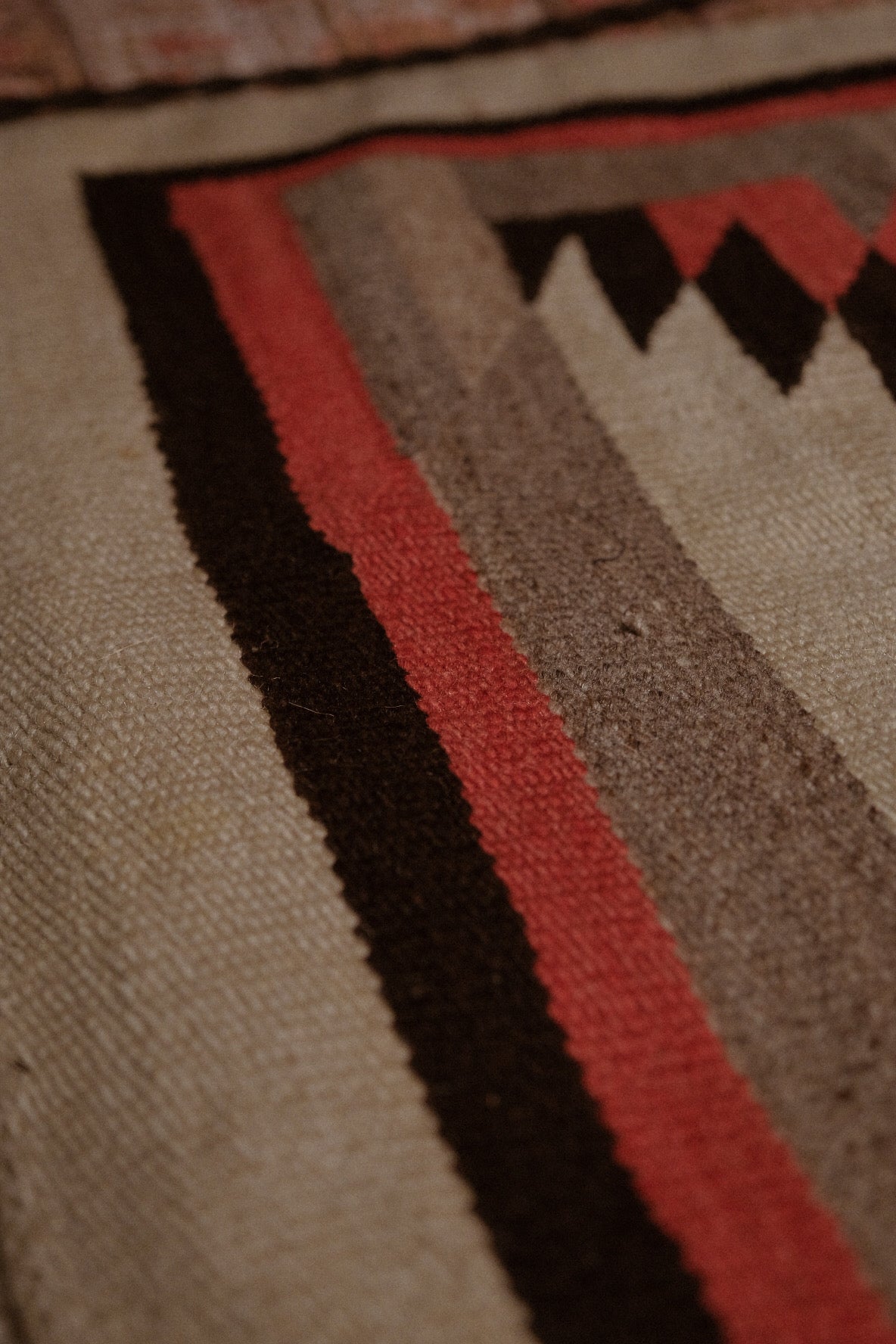 Genuine 1920-1930 Navajo Kilim Rug (Large) 179x123cm Native American