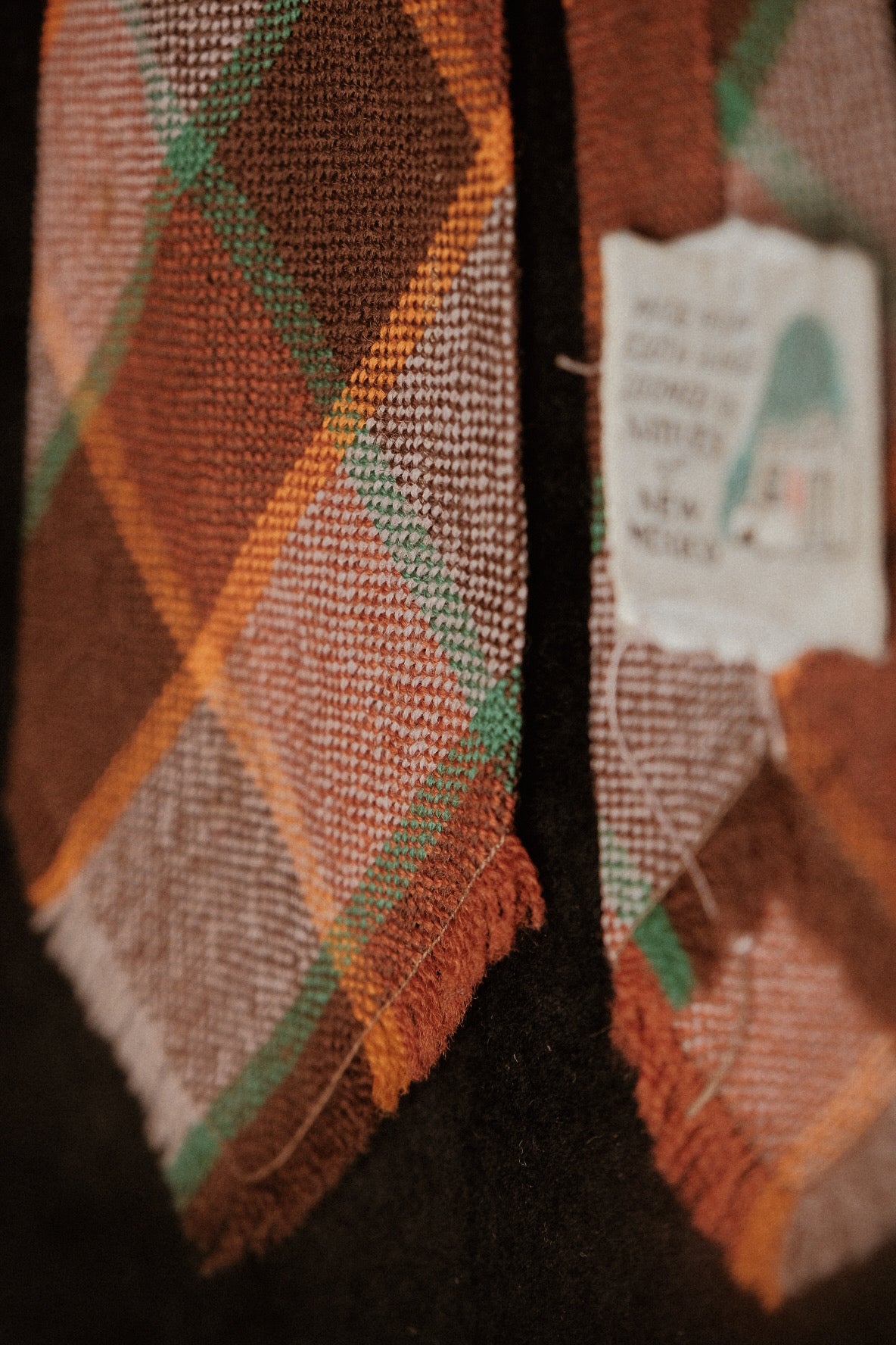 1940s Hand Woven Native American Tie