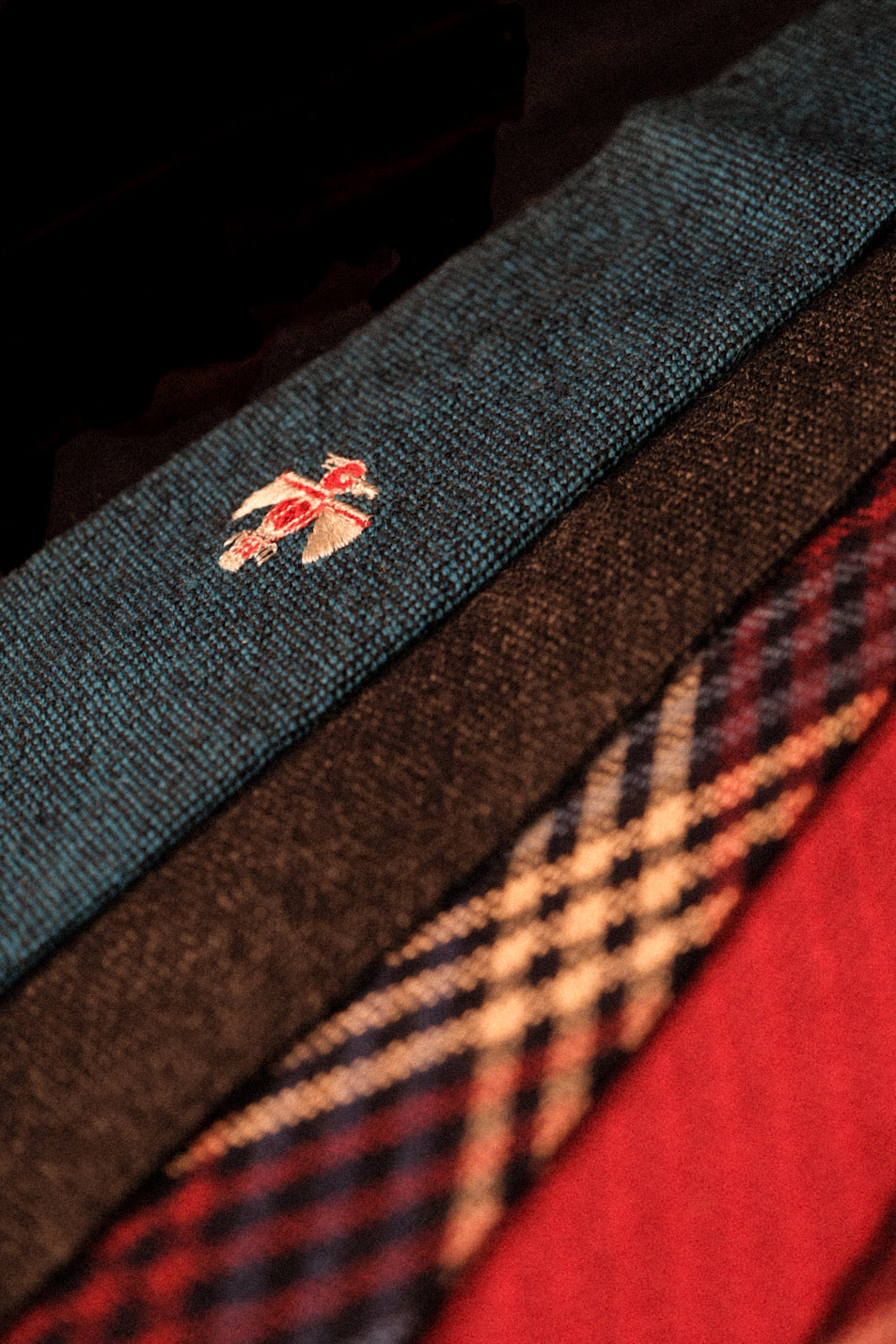 Multicoloured Checked Native American Tie By San Fernando Weavers "Hollyvogue Cravat"