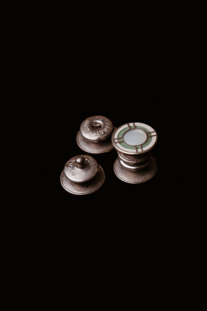 1920s Kumapart Snap Cufflinks On Original Card