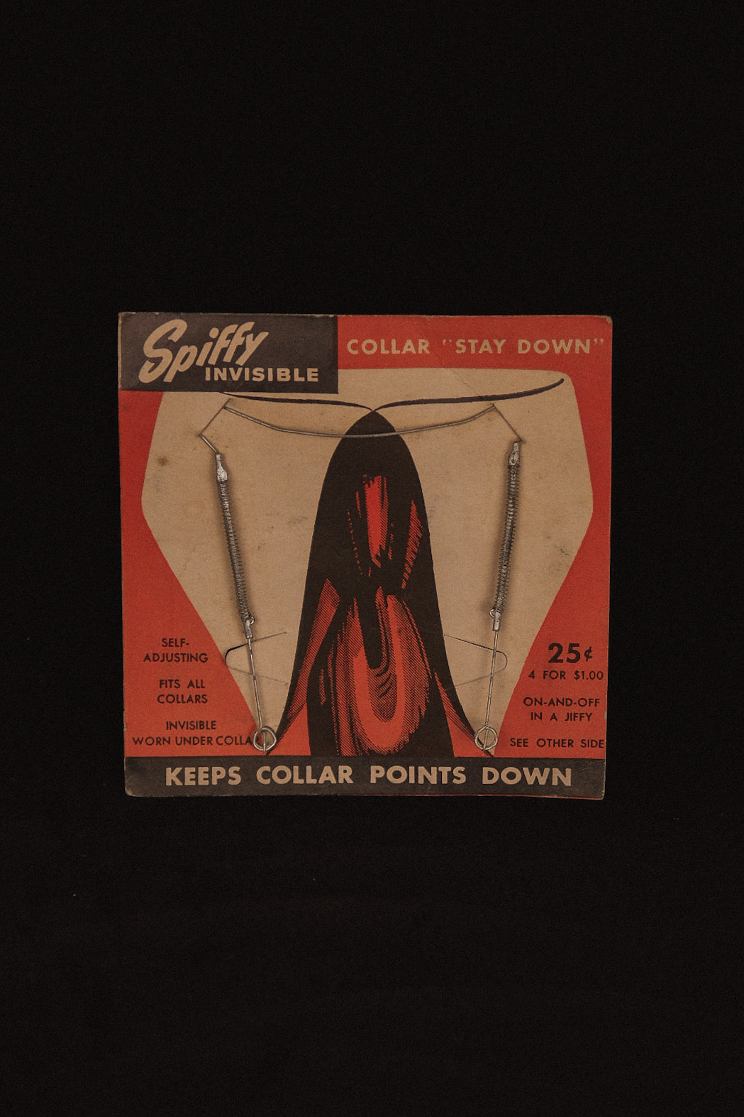 1920's Collar Stay Spring On Display Card