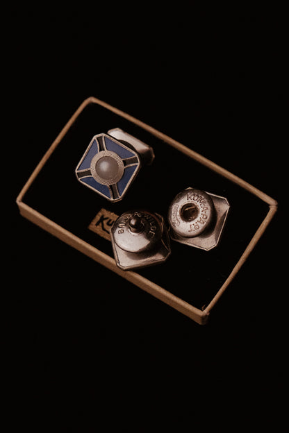 1920s Kumapart Snap Cufflinks In Original Packaging