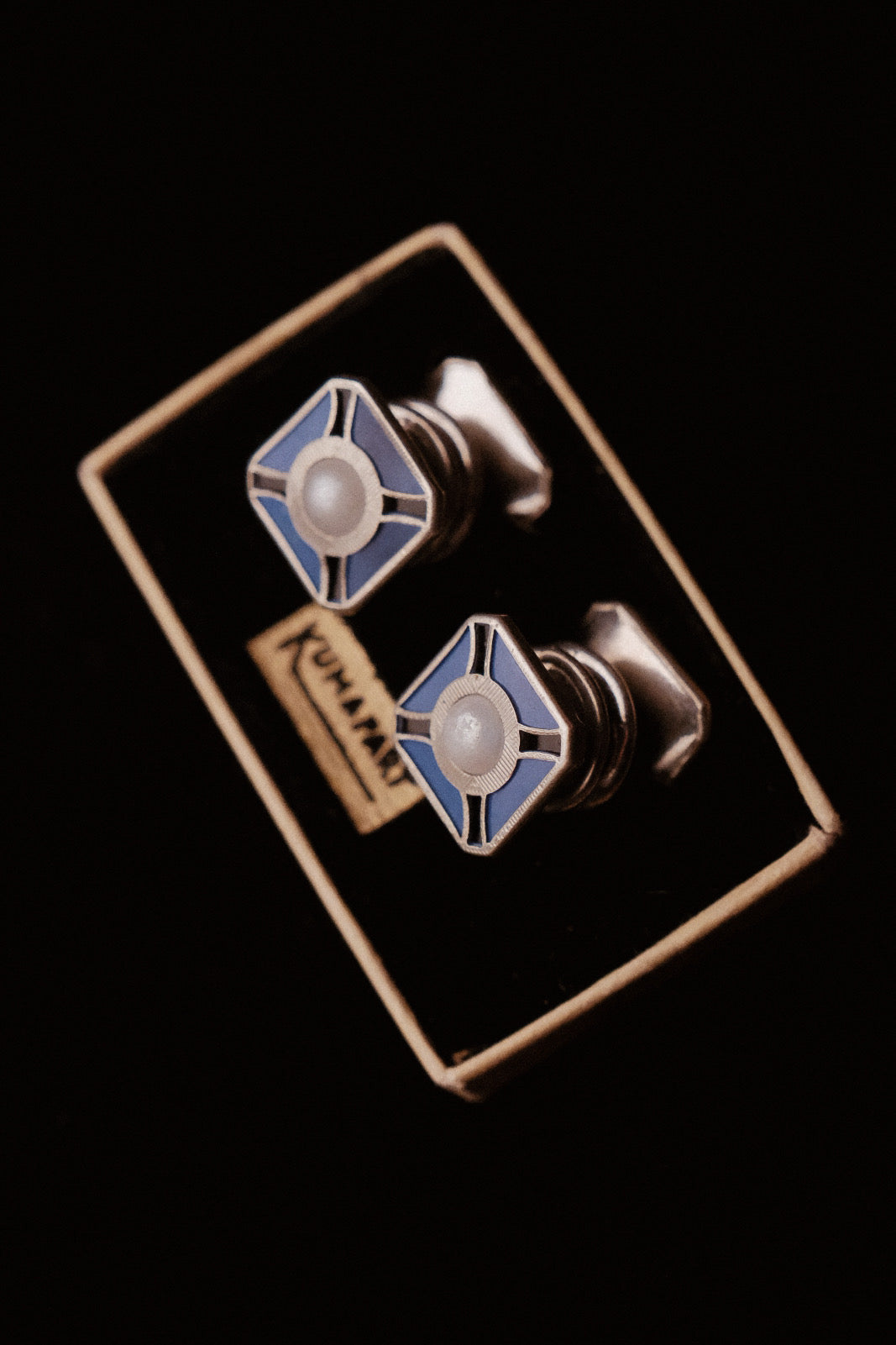 1920s Kumapart Snap Cufflinks In Original Packaging
