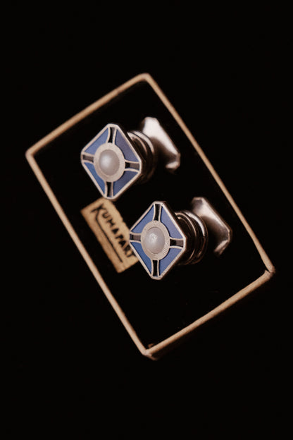 1920s Kumapart Snap Cufflinks In Original Packaging
