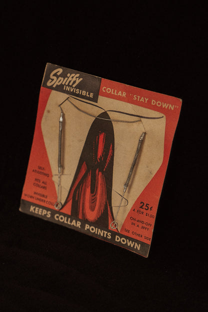 1920's Collar Stay Spring On Display Card