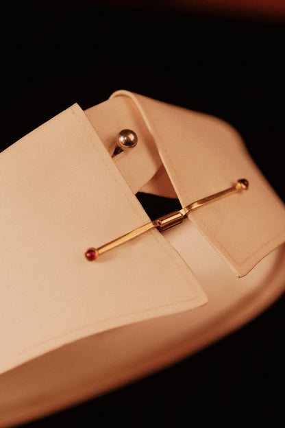 Authentic 1920s “Crimson Tip” Collar Bar