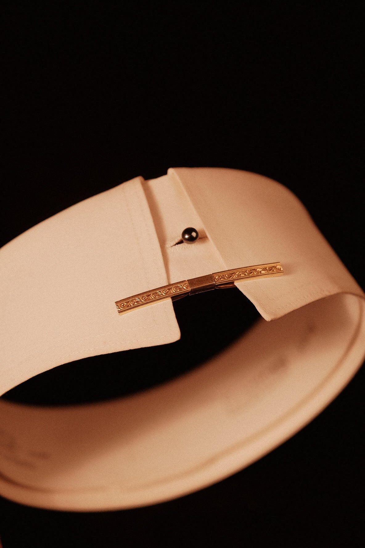 PAT. NO 1840885 Authentic 1920s Decorative Collar Bar With Slide Grip