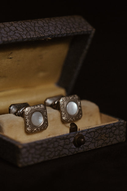 Ornate Snap Cufflinks In Original Box