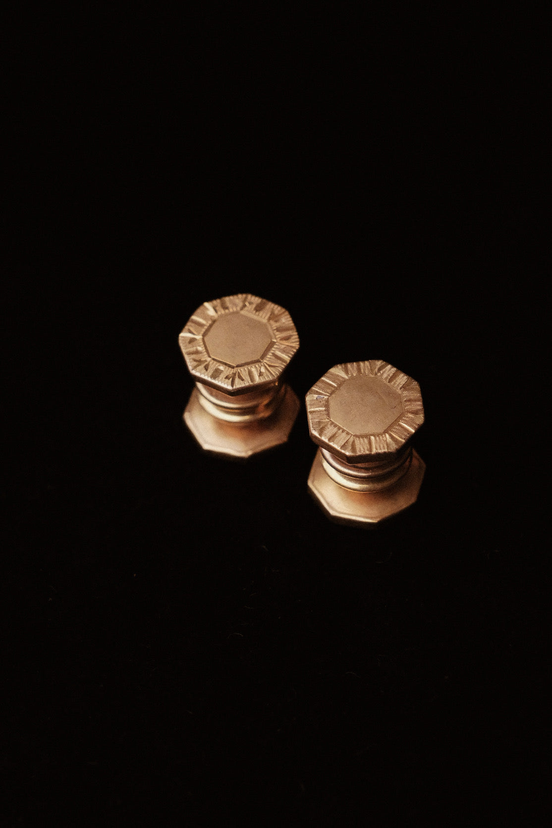 1920s Sun Burst Snap Cufflinks By Baer & Wilde