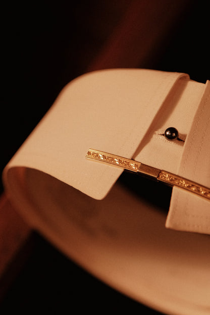 PAT. NO 1840885 Authentic 1920s Decorative Collar Bar With Slide Grip