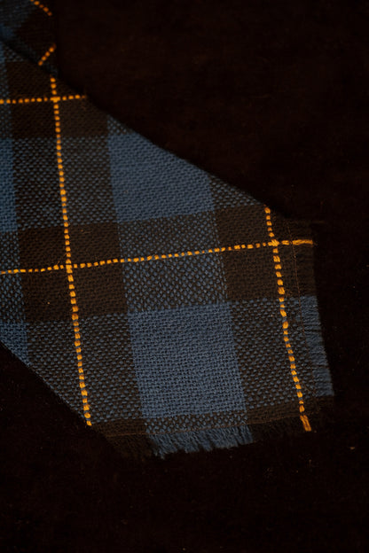 Blue Scottish Tartan Native American Tie By Webb Young