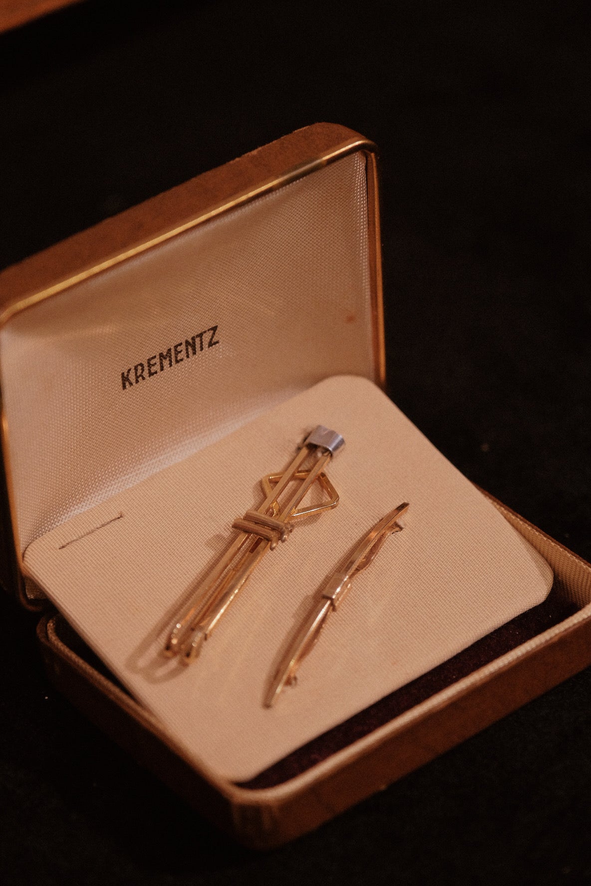 Equestrian Set 1920s Collar Bar And Tie Slide By Krementz