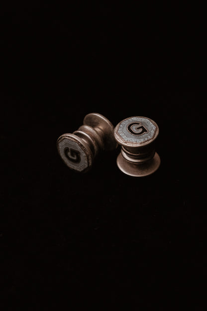 1920s Monogram “G” Snap Cufflinks By Champion Brand