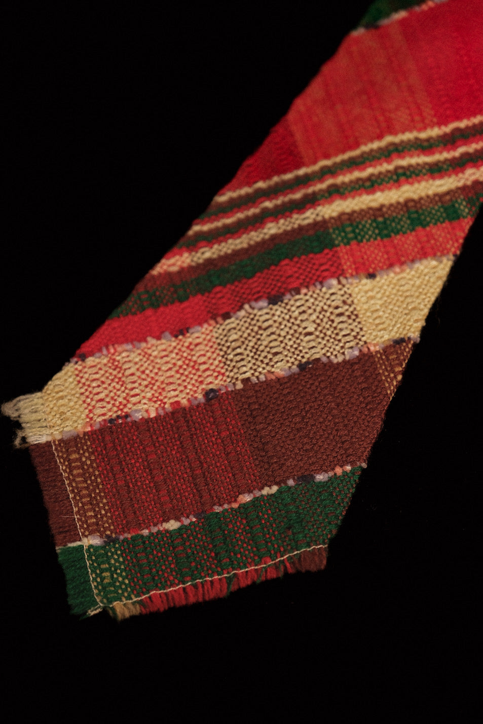 Festive Tartan Native American Tie By El Denver Weavers