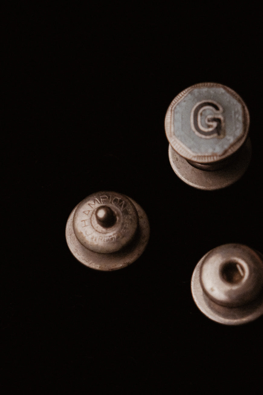 1920s Monogram “G” Snap Cufflinks By Champion Brand
