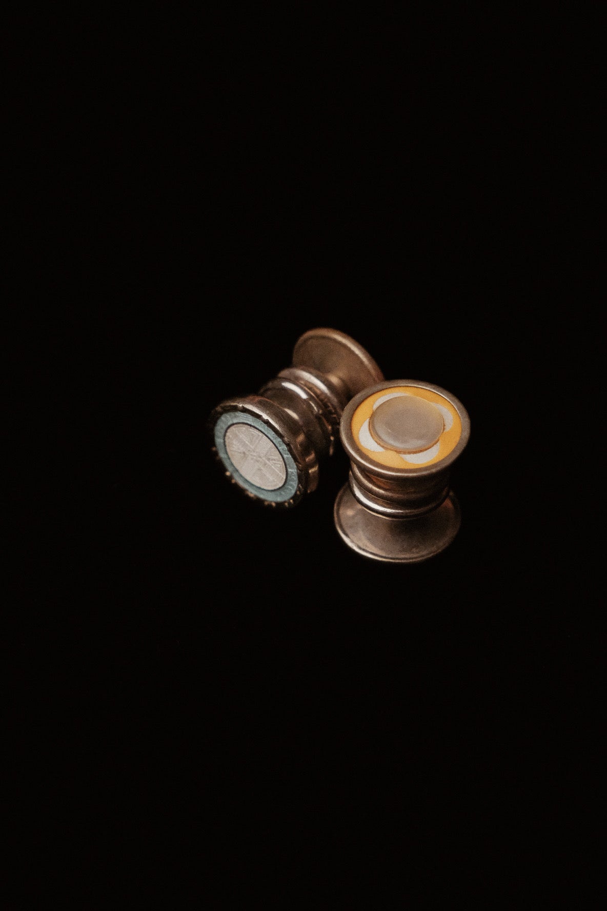 1920s Double Faced Mismatched Snap Cufflinks