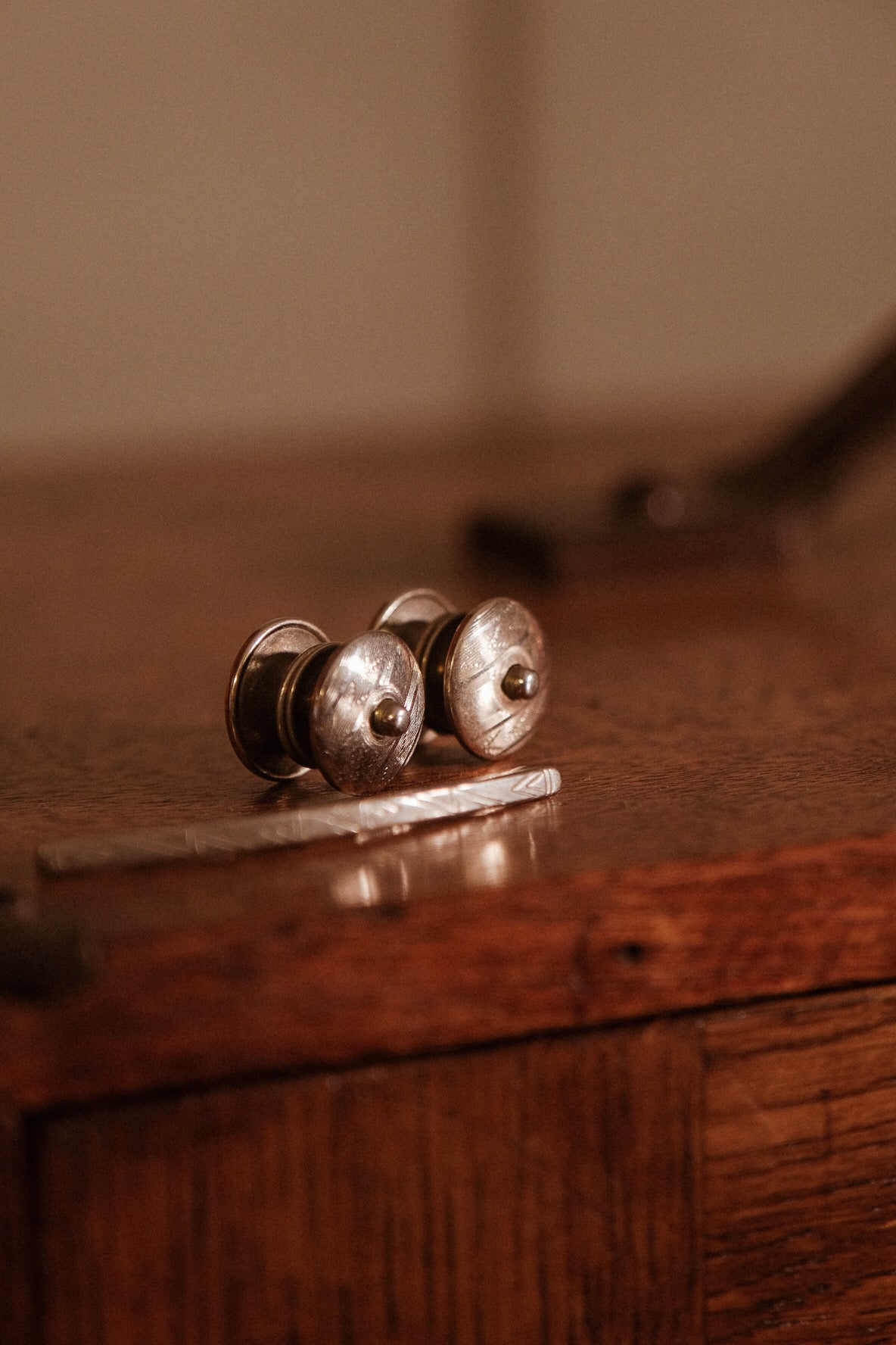 Rare Western Snap Cufflinks & Collar Bar Set