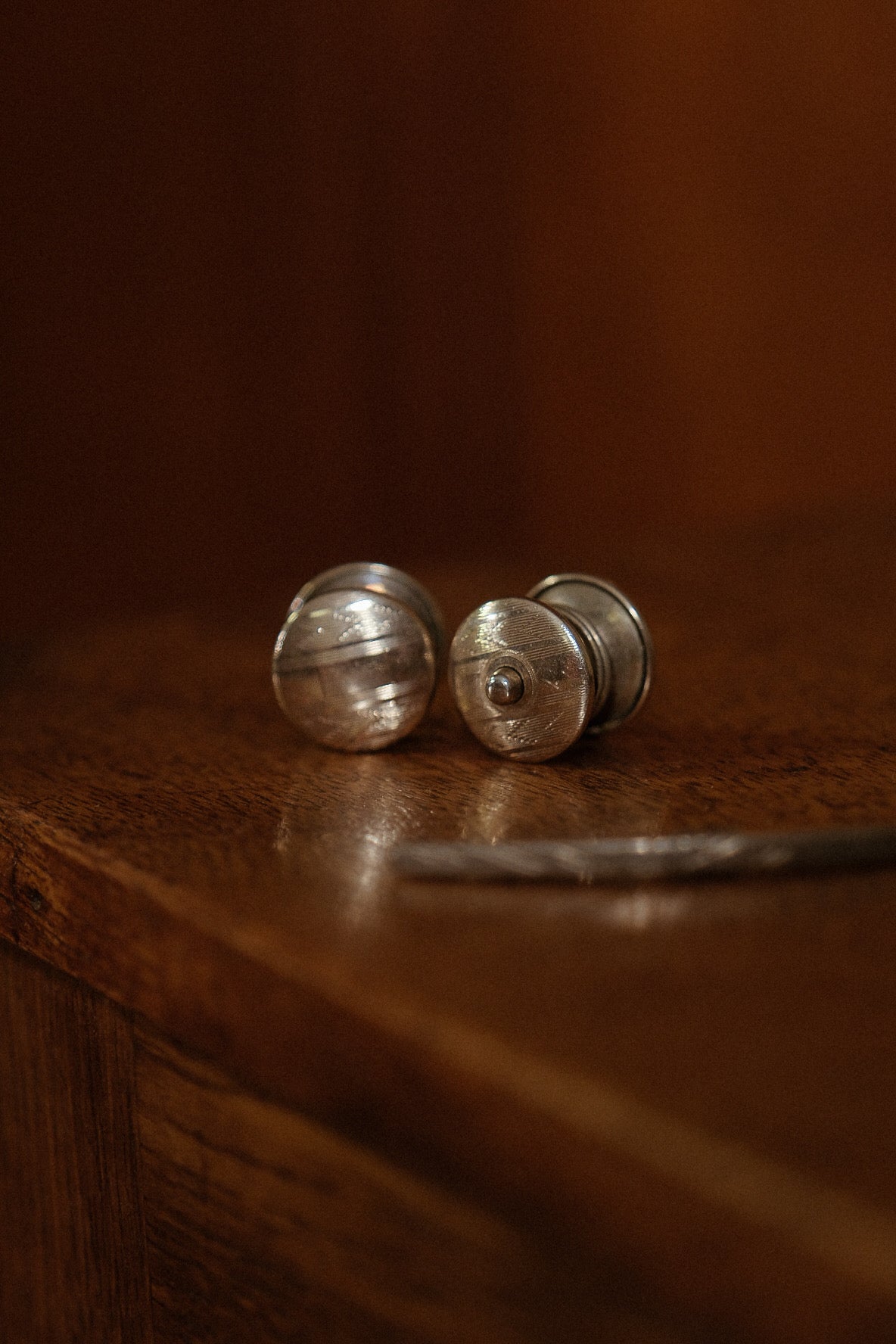 Rare Western Snap Cufflinks & Collar Bar Set