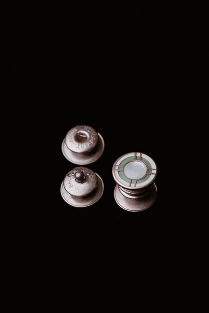 1920s Kumapart Snap Cufflinks On Original Card