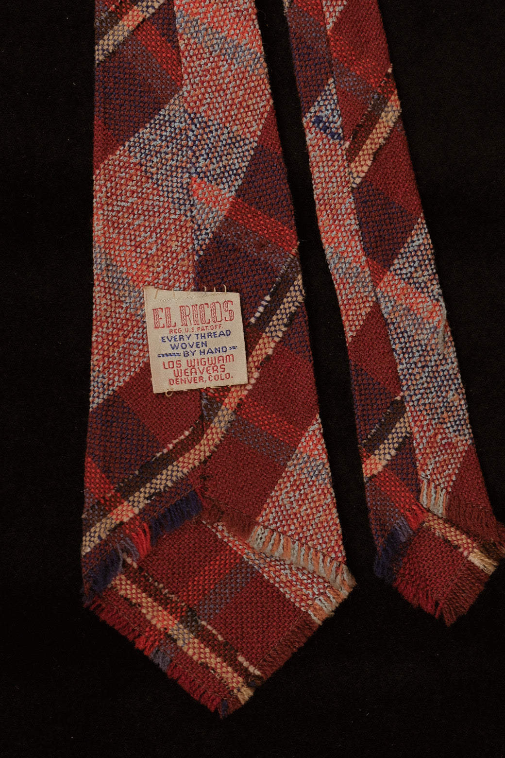 Hand Woven Native American Tie By El Ricos Weavers