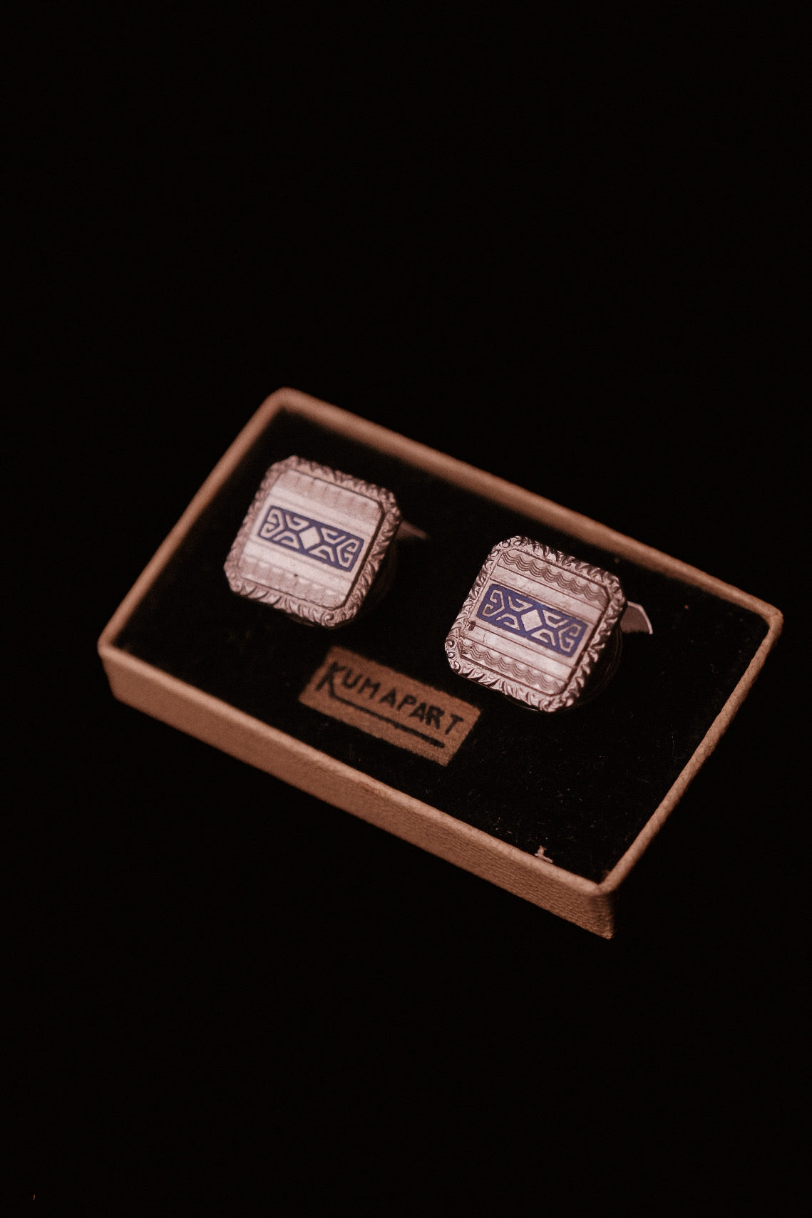 1920s Kumapart Snap Cufflinks In Original Packaging