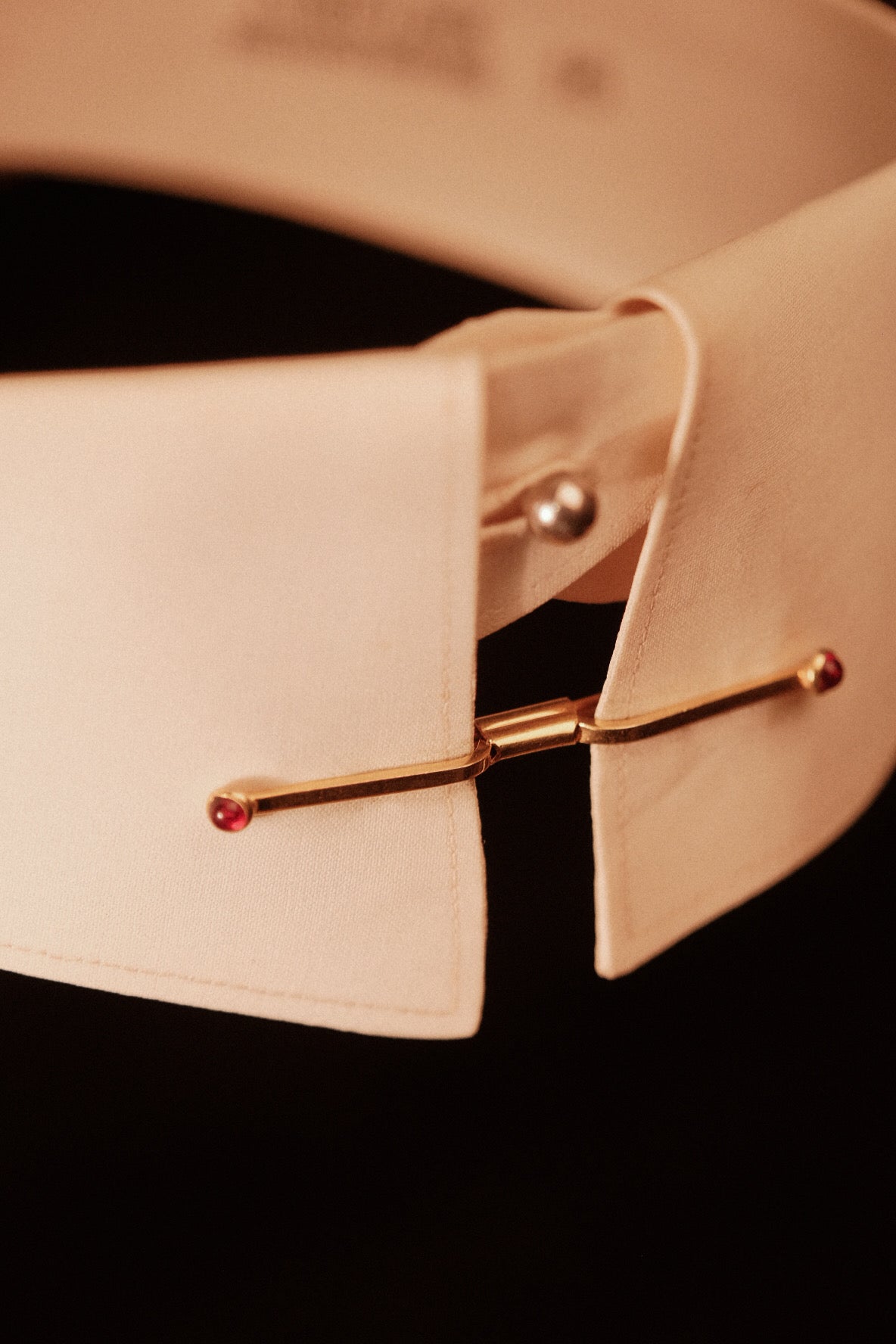 Authentic 1920s “Crimson Tip” Collar Bar