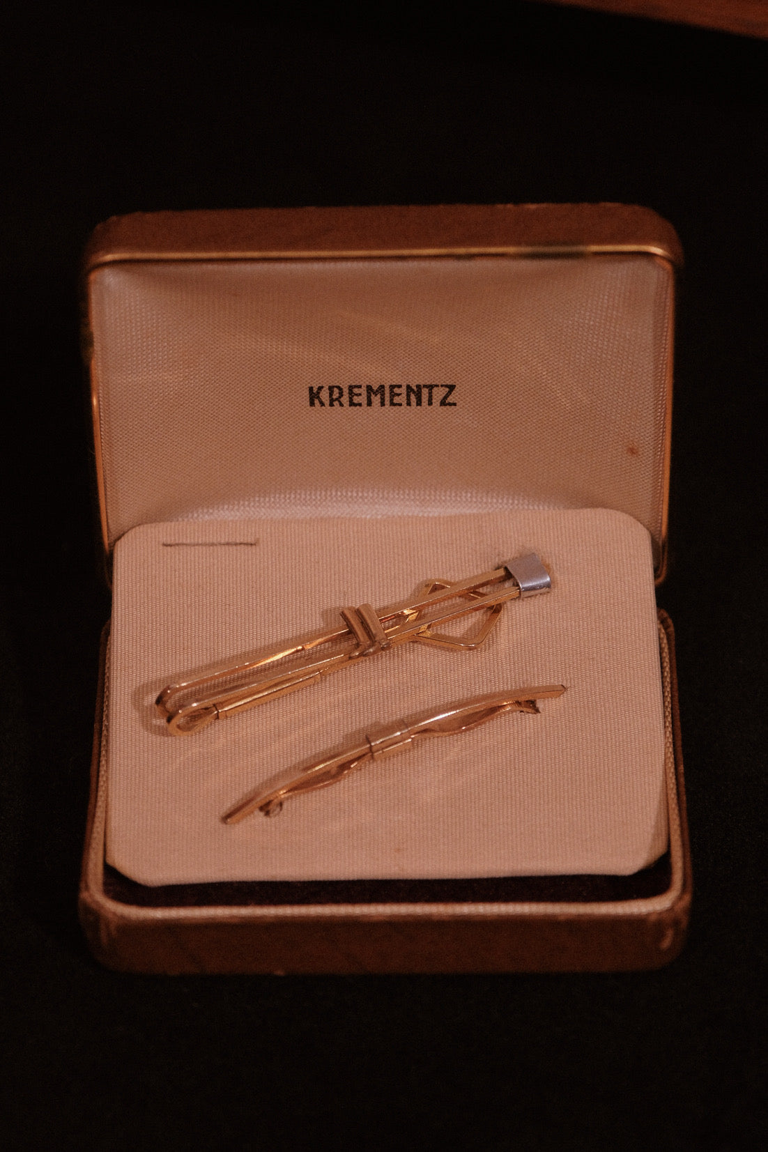 Equestrian Set 1920s Collar Bar And Tie Slide By Krementz