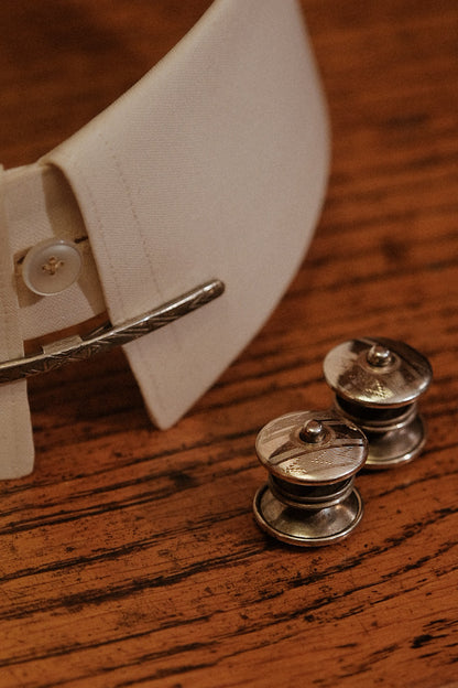 Rare Western Snap Cufflinks & Collar Bar Set