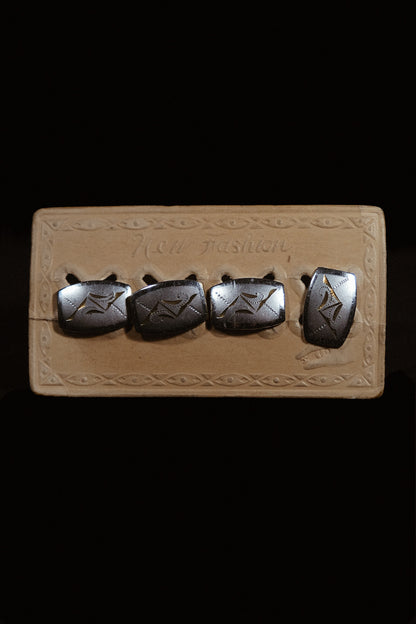 1920s Snap Cufflinks On Original Display Card